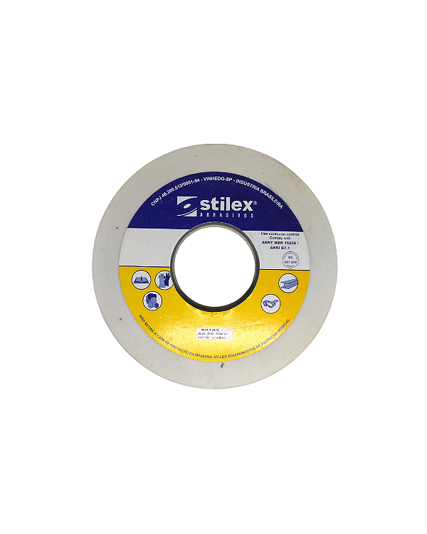 Rebolo Branco Reto 8X1X3 AA Grão 60 K6V