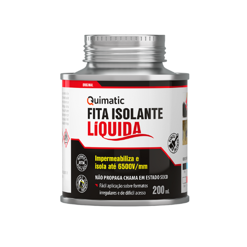 Fita Isolante Liquida (Preta) 200ml - Quimatic