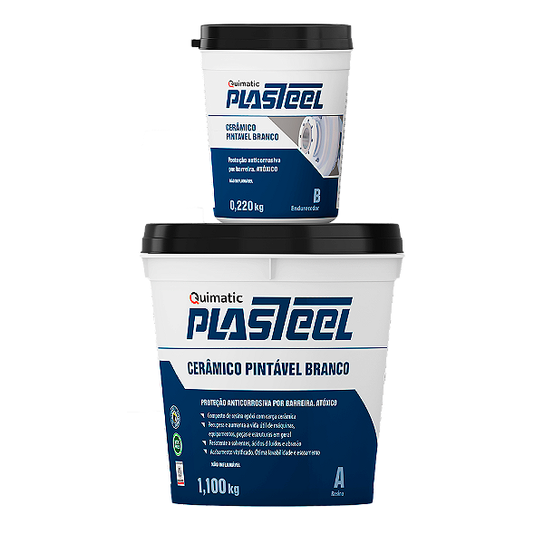 Plasteeel Cerâmico Pintável 3:1 (AZUL) - 1,320kg