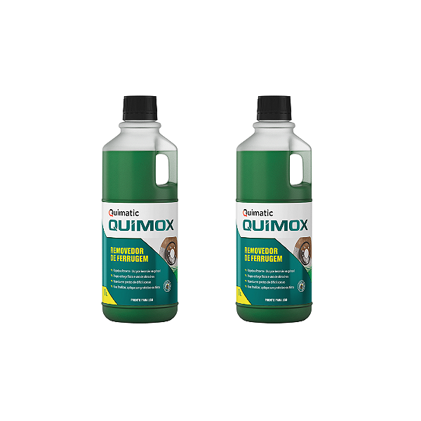 Kit 2 QUIMOX - Removedor de Ferrugem - 1 L – Quimatic