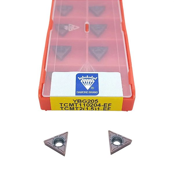 Inserto Pastilha TCMT 110204 EF YBG205 - DIAMOND / ZCC