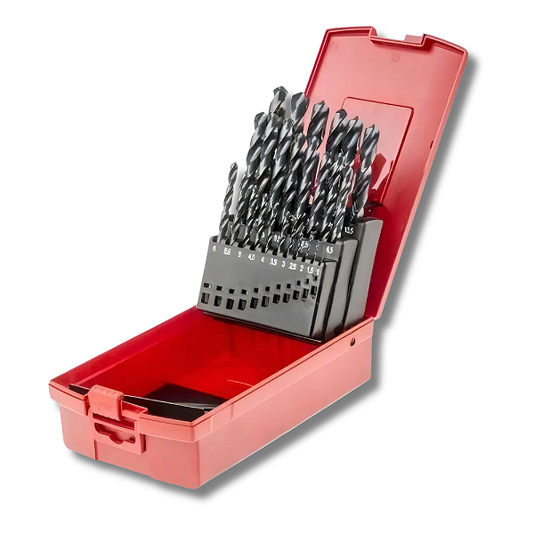 Jogo De Brocas D338 25 Peças- 1mm a 13 mm