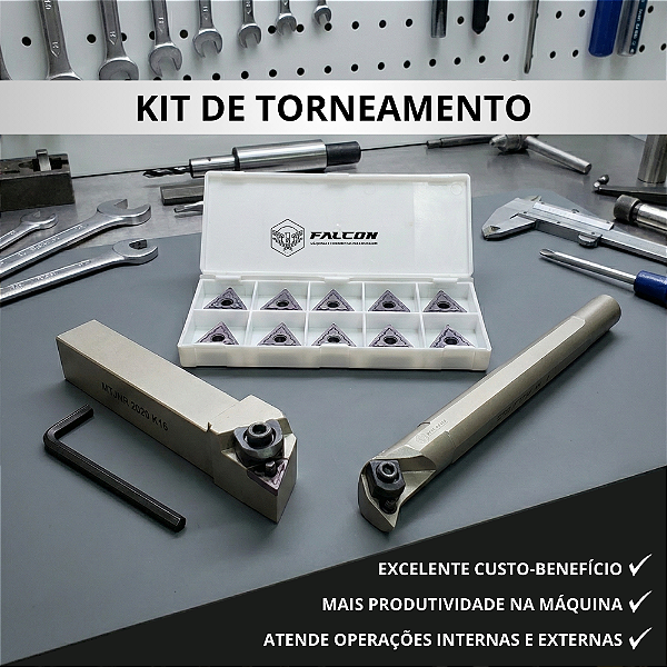 Kit Torneamento MTJNR 2020 K16 + PTFNR20 K16 + TNMG160404