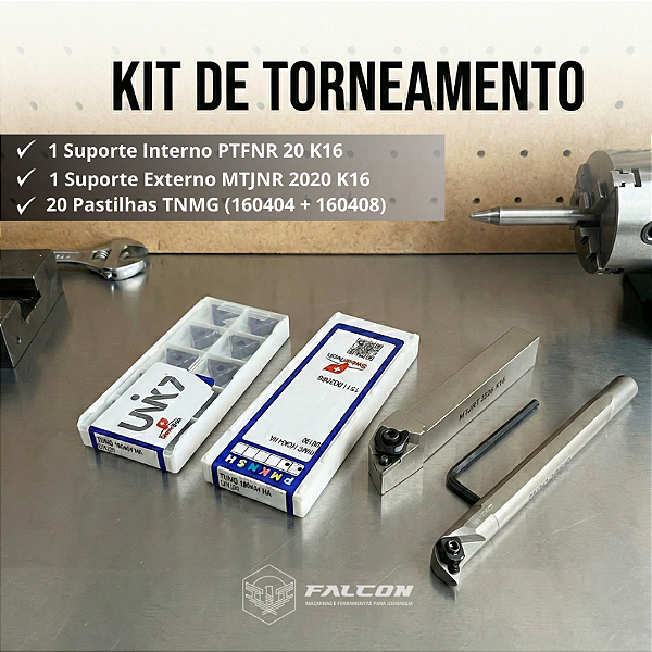 Kit Torneamento MTJNR 2020 + PTFNR 20 + 20 Pastilhas TNMG