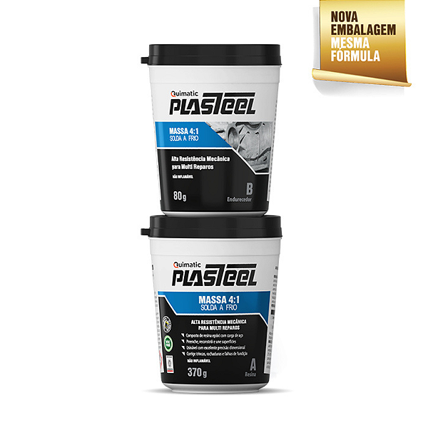 PLASTEEL MASSA 4:1 - 450 g