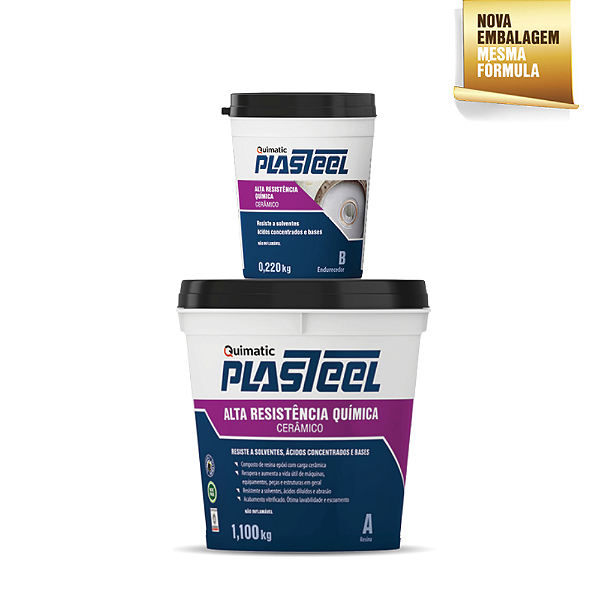 Plasteel Alta Resistência Química 3:1 - 1,457 kg