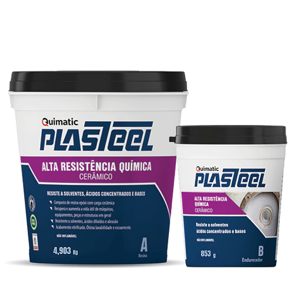 Plasteel Alta Resistência Química 3:1 - 5,756 kg