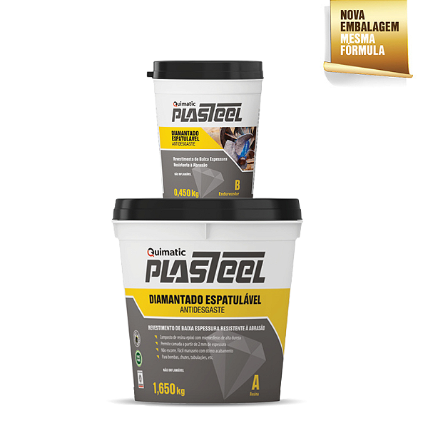 Plasteel Diamantado Espatulável 4:1 - 2,1 kg