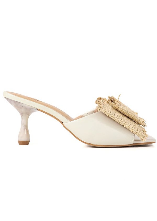TAMANCO EM COURO MELISSA OFF WHITE