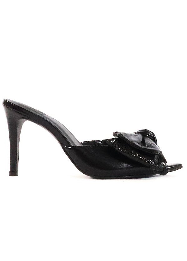 FLAT EM COURO SUELEN PRETO VERNIZ