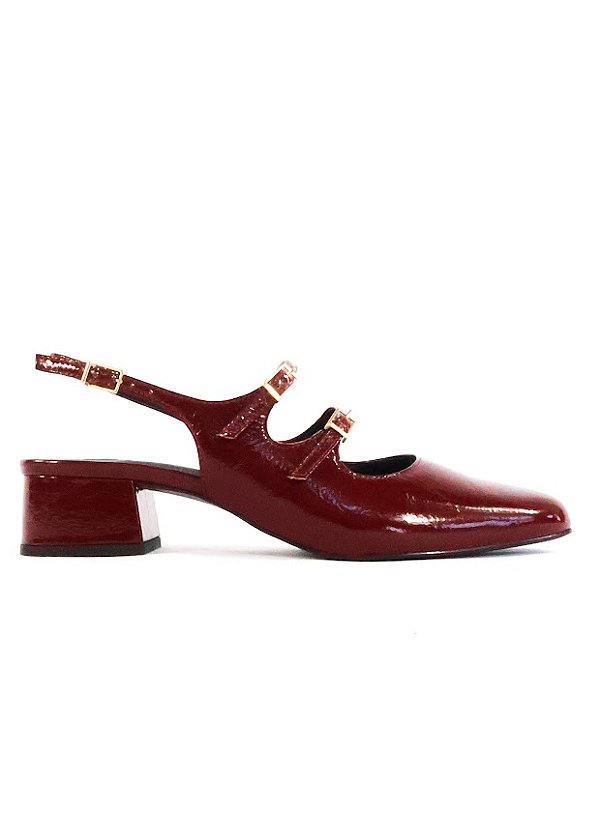 SAPATO EM COURO ISADORA CHERRY