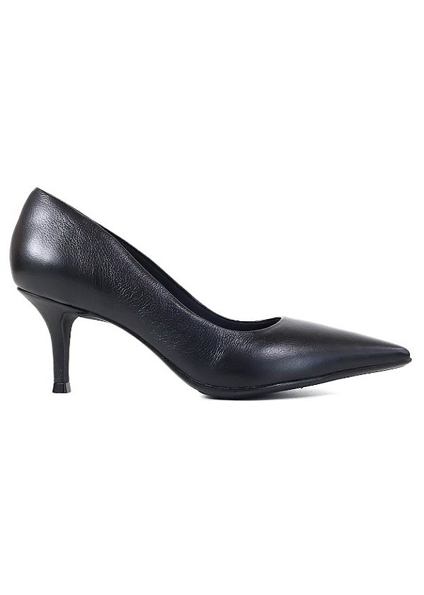 SCARPIN ANA SALTO BAIXO PRETO