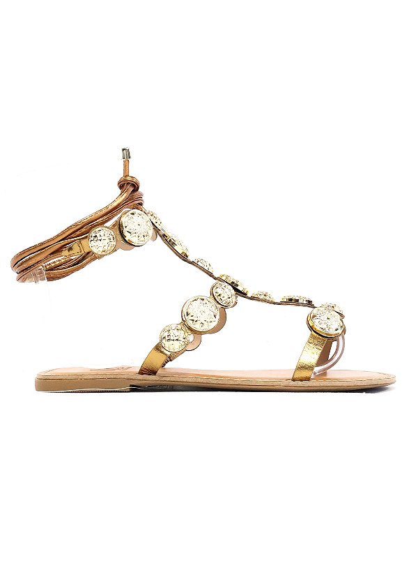 RASTEIRA EM COURO STELLA BRONZE