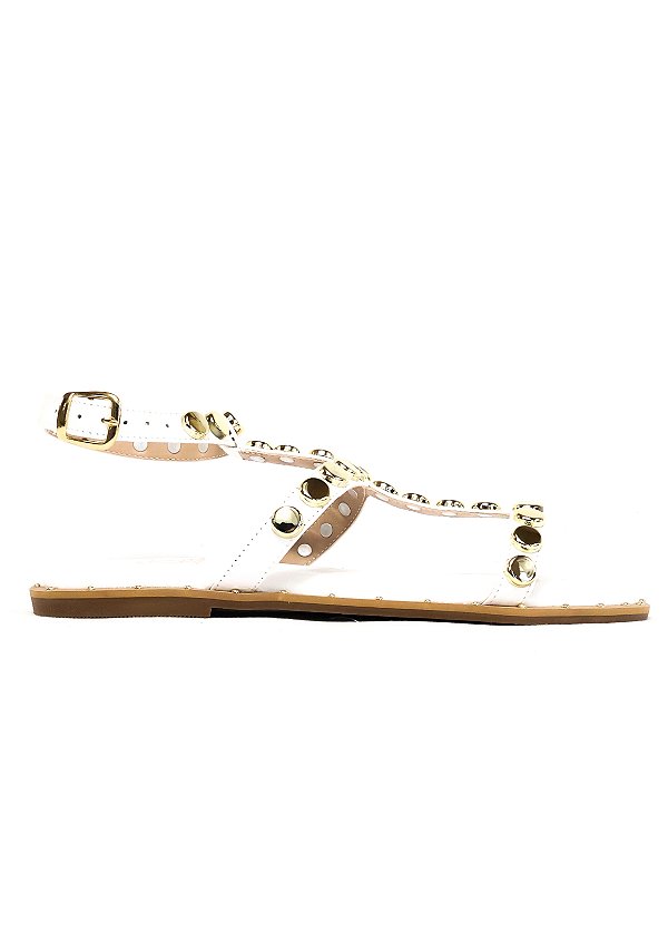 RASTEIRA CAROL EM COURO OFF WHITE