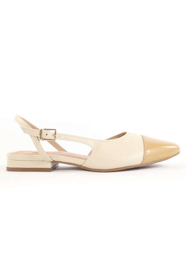 SAPATILHA LARA OFF WHITE E TRIGO