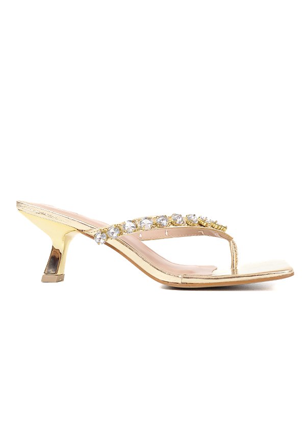 TAMANCO EM COURO ISABEL DOURADO