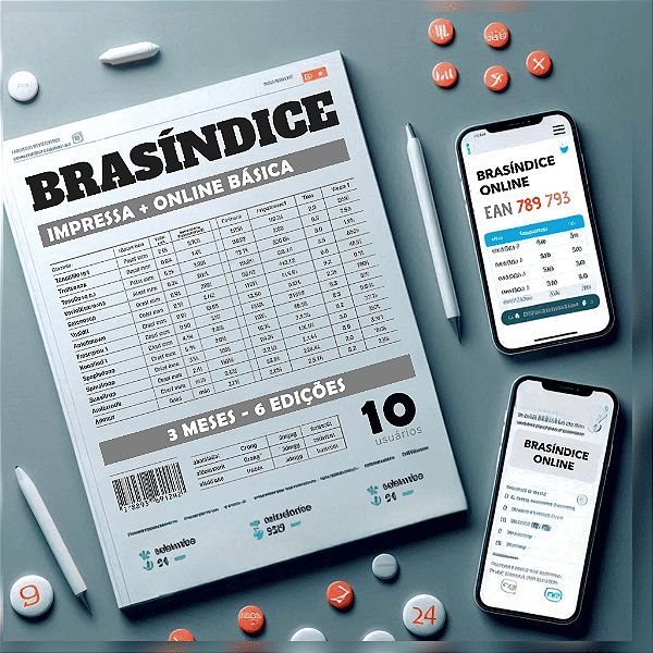 KIT REVISTA + BRASÍNDICE ONLINE BÁSICA - 10 USUÁRIOS (3 MESES)
