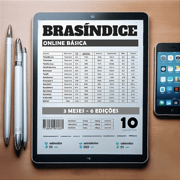 KIT BRASÍNDICE ONLINE BÁSICA - 10 USUÁRIOS (3 MESES)