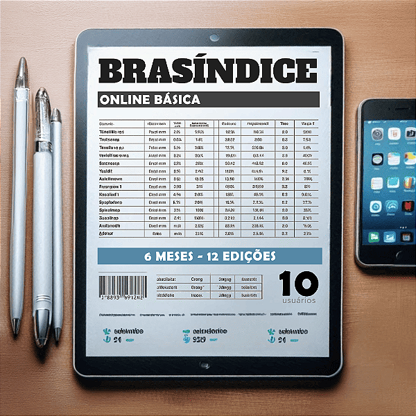 KIT BRASÍNDICE ONLINE BÁSICA - 10 USUÁRIOS (6 MESES)