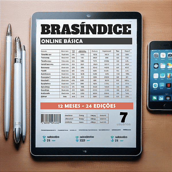 KIT BRASÍNDICE ONLINE BÁSICA - 7 USUÁRIOS (12 MESES)
