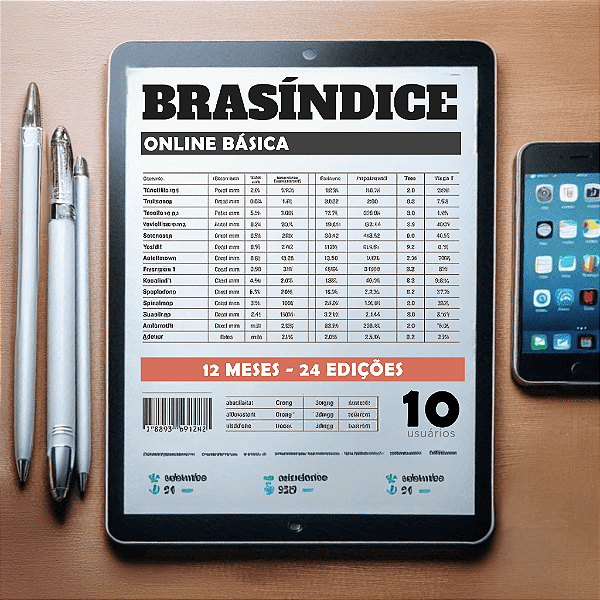 KIT BRASÍNDICE ONLINE BÁSICA - 10 USUÁRIOS (12 MESES)