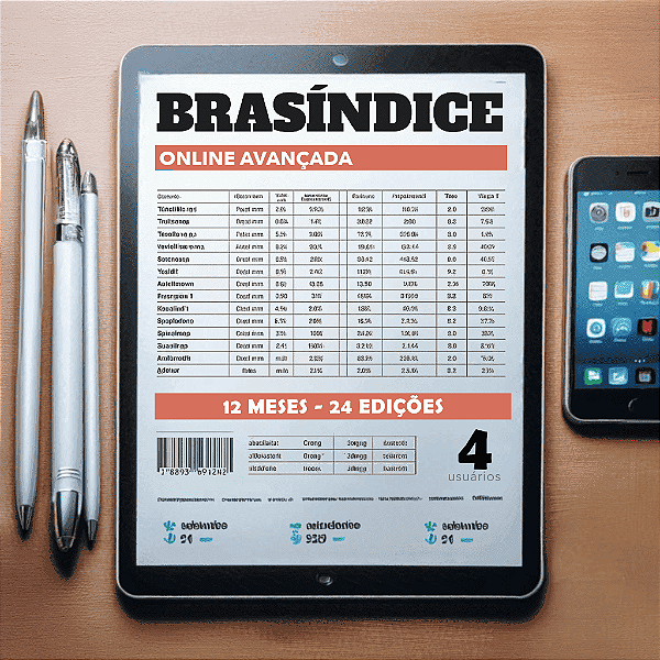 KIT BRASÍNDICE ONLINE AVANÇADA - 4 USUÁRIOS (12 MESES)