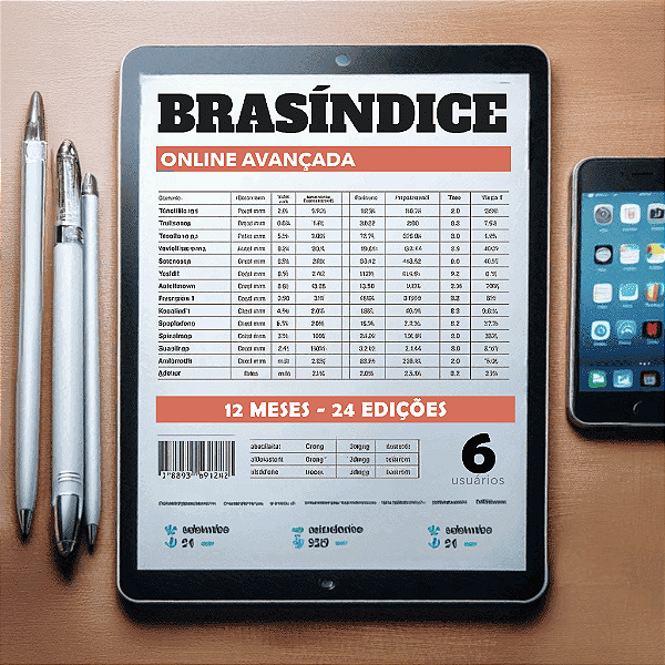 KIT BRASÍNDICE ONLINE AVANÇADA - 6 USUÁRIOS (12 MESES)