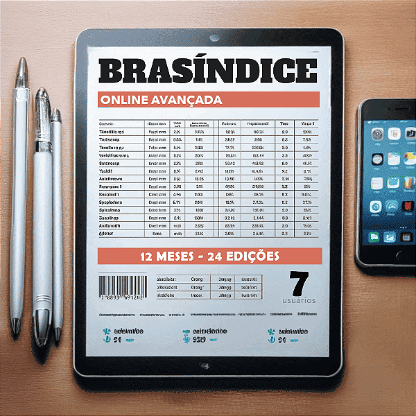 KIT BRASÍNDICE ONLINE AVANÇADA - 7 USUÁRIOS (12 MESES)