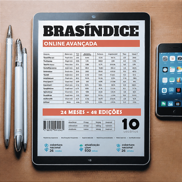 KIT BRASÍNDICE ONLINE AVANÇADA - até 10 USUÁRIOS (24 MESES)