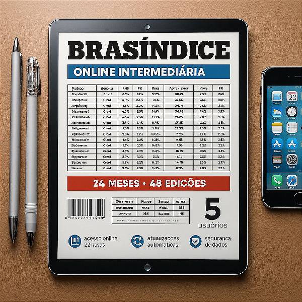 KIT BRASÍNDICE ONLINE INTERMEDIÁRIA - até 5 USUÁRIOS (24MESES)