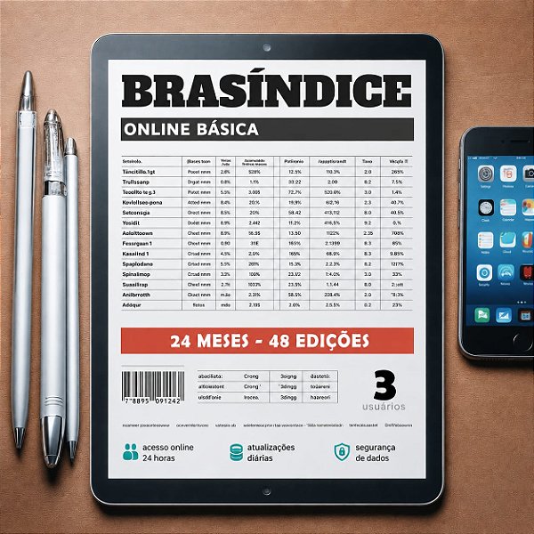 KIT BRASÍNDICE ONLINE BÁSICA - Até 03 USUÁRIOS (24 MESES)