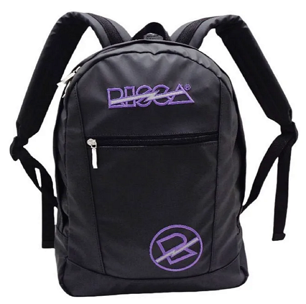 Mochila Risca Feminina Preta com Roxo 9078-03