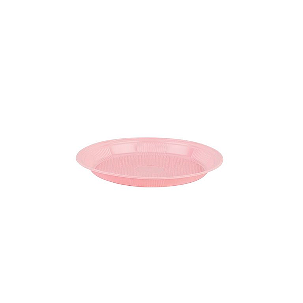 Prato Descartável 15cm Rosa 10un | Copaza