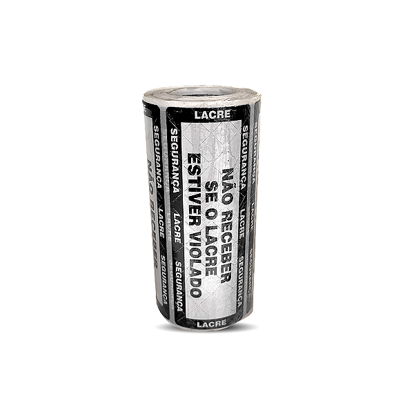 Lacre de Segurança Adesivo de Papel Preto 200un | Dcolar