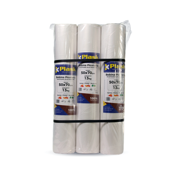 Bobina picotada 50x70cm Fardo com 6un | Plask