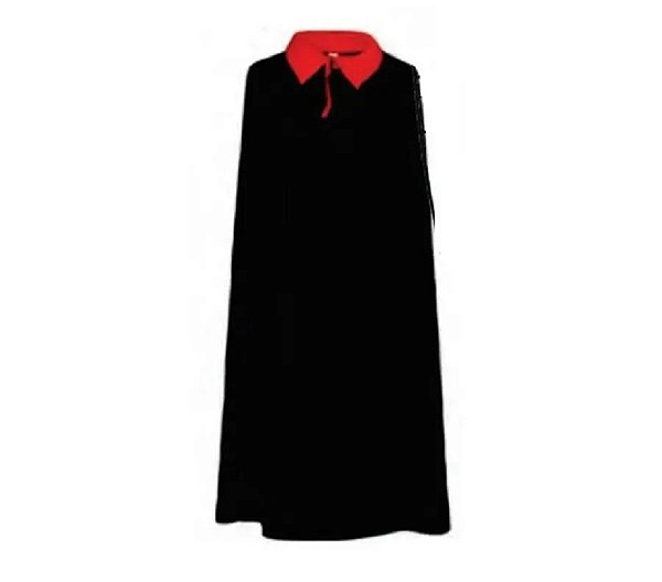 Capa Drácula Gola Vermelha 140cm - Fox Import