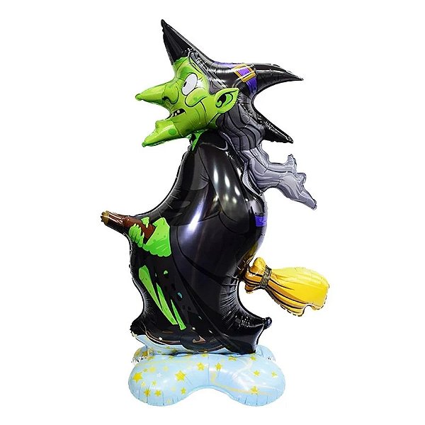 Balão Metalizado Bruxa 128cm - PARTIU FESTA