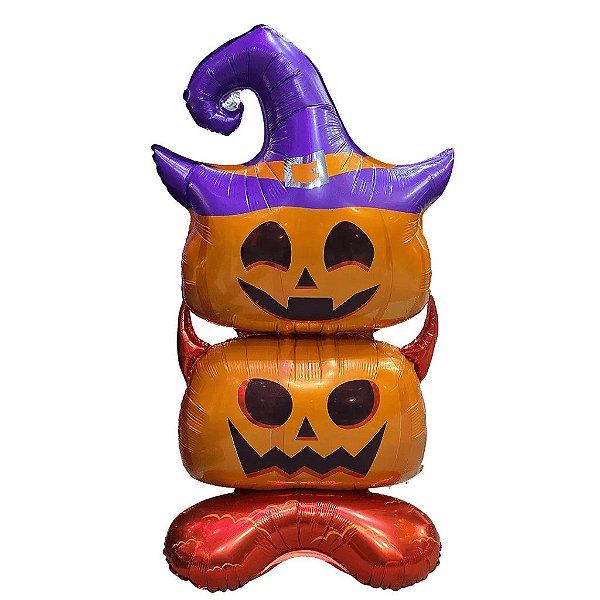 Balão Metalizado Abóbora 150cm - PARTIUFESTA