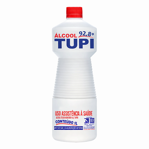 Álcool Líquido 92,8% Assistência à Saúde INPM 1L | Tupi