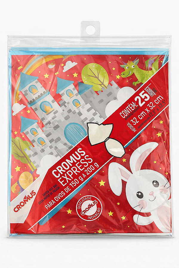Embalagem Para Ovo de Pascoa Sortido 32x32 cm | Cromus