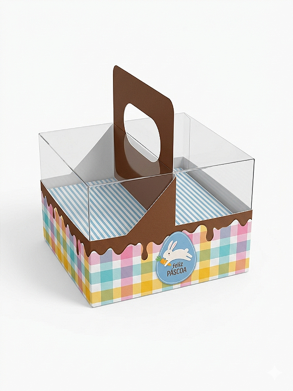 Cestinha Encantada Sortida para 4 Ovos 10x10x7cm C/6 UN | Cromus