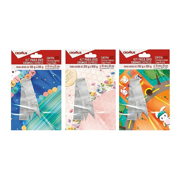 Kit Express de Páscoa Sortido 35x35cm C/5 un | Cromus