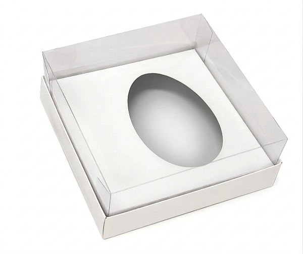 Caixa Gourmet Ovo Branca 350/400g - C/10un | Cristalform
