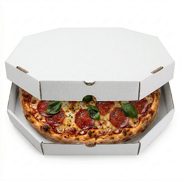 Caixa de Pizza Oitavada 30 cm com 25 unidades | Zeki