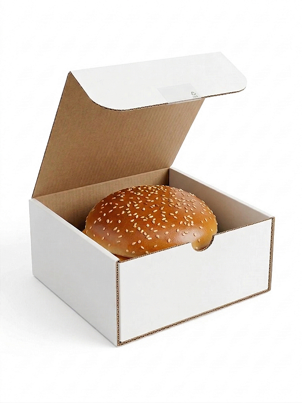 Caixa Hambúrgão Branca 16x16x8 - 25un | Zeki