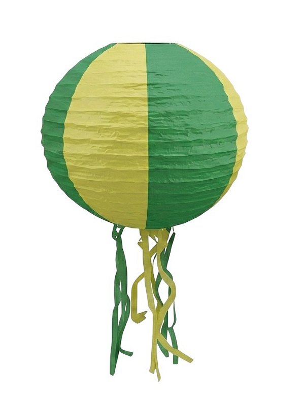 Enfeite Globo Para Pendurar Verde e Amarelo Copa Do Mundo | Modamix