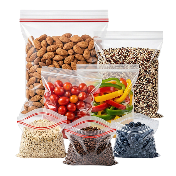 Saco Zip Hermético Transparente Multiuso Alimentos e Organização | Inoven