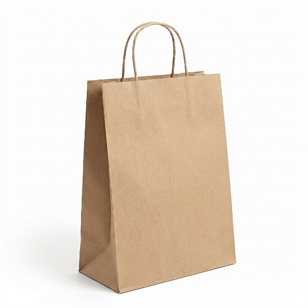 sacola kraft 23,5x10x31,5 - 10un | LC Embalagens