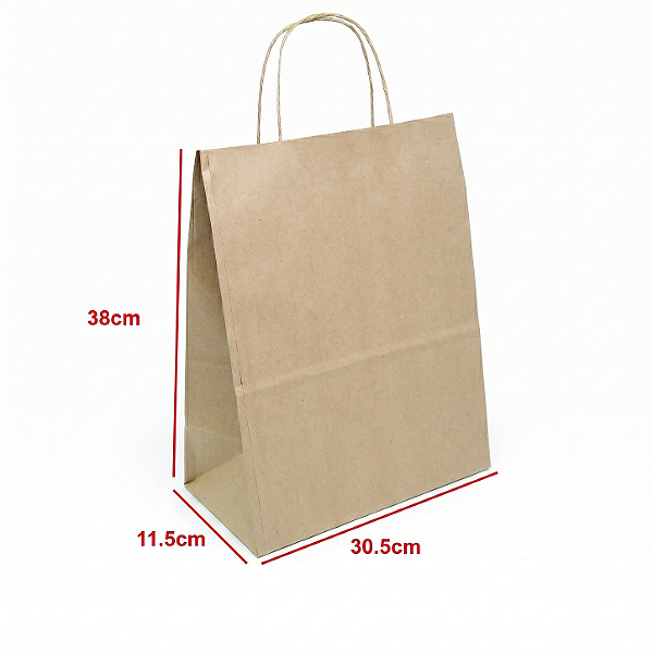 Sacola kraft 30,5x11,5x38 | LC Embalagens