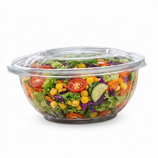 Saladeira F-261 Pote Plástico Redondo 1000ml com Lacre Transparente | Fibraform